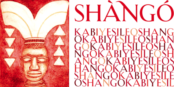 Beispiel einer Shango-Schriftart #4